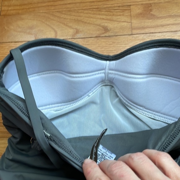 TOMMY BAHAMA Twist Front Shirred One-Piece Swimsuit Gray - Picture 7 of 8